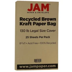 Online Extra Heavyweight Cardstock Paper, 130 lbs., 8.5" x 14", Brown Kraft, 25 Sheets/Pack (78832697) Card Stock