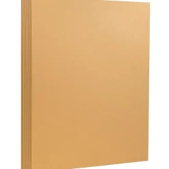 Online Extra Heavyweight 130 lb. Cardstock Paper, 8.5" x 11", Tan Brown, 25 Sheets/Pack (296431637) Card Stock