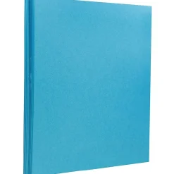 New Extra Heavyweight 130 lb. Cardstock Paper, 8.5" x 11", Peacock Blue, 25 Sheets/Pack (296131625) Card Stock
