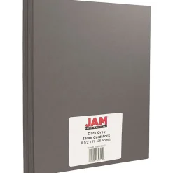 Best Extra Heavyweight 130 lb. Cardstock Paper, 8.5" x 11", Dark Gray, 25 Sheets/Pack (296631631) Card Stock