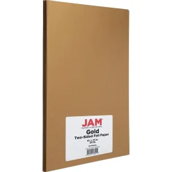 Outlet Foil 2-Sided 8.5" x 11" Color Multipurpose Paper, 24 lbs. Gold, 50 Sheets/Ream (1683736) Multipurpose Paper