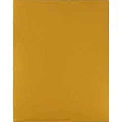 JAM Paper Glossy 3-Hole Punched 2 Pocket Cardstock Presentation Folder, , 100/Box (385GGOB) Gold Best