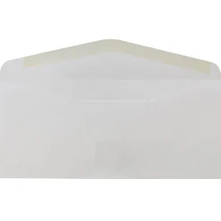 JAM Paper Gummed Window #10 Business Envelopes, 4 1/8