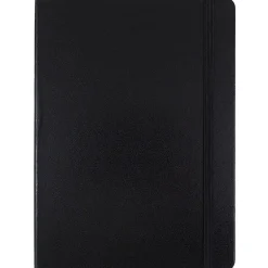 JAM Paper Hardcover Notebook with Elastic, Medium Journal, 5 x 7, Black, 100 Lined Sheets, Sold Individually (340526601) Hot