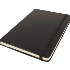 JAM Paper Hardcover Notebook with Elastic, Medium Journal, 5 x 7, Black, 100 Lined Sheets, Sold Individually (340526601) Hot