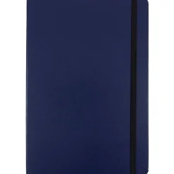 JAM Paper Hardcover Notebook with Elastic, Large Journal, 5 7/8 x 8 1/2, Blue, 100 Lined Sheets, Sold Individually (340526607) Outlet