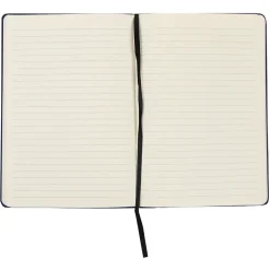 JAM Paper Hardcover Notebook with Elastic, Large Journal, 5 7/8 x 8 1/2, Blue, 100 Lined Sheets, Sold Individually (340526607) Outlet