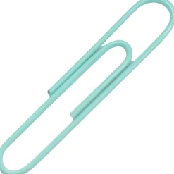 JAM Paper Jumbo Paper Clips, , 3 Packs of 75 (21832065B) Teal