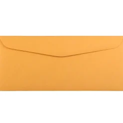 JAM Paper Kraft #12 Business Commercial Envelope, 4 3/4" x 11", Manila Brown Kraft, 500/Pack (80762H)* Business