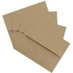 JAM Paper Kraft A2 Invitation Envelopes, 4.375 x 5.75, Brown Kraft Paper Bag, 25/Pack (LEKR600)* Business