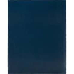 JAM Paper Laminated Two Glossy 2 Pocket Cardstock Presentation Folder, Navy Blue, 50/Box (5042523C) New