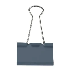 JAM Paper Large Binder Clips, 1" Capacity, Grey, 12 Clips/Pack (340BCGY) Gray Best