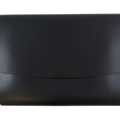 JAM Paper Leather Portfolio Case with Snap Closure, Black, 12/Carton (2233317452B)