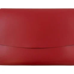 JAM Paper Leather Portfolio Case with Snap Closure, Red, 12/Carton (2233317453B)