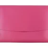 JAM Paper Leather Portfolio Case with Snap Closure, Fuchsia Pink (2233320839)