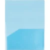 JAM Paper Light Weight Two-Pocket Plastic Presentation Folders, Blue, 6/Pack (381BLUED) Clearance