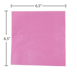 Napkins<JAM Paper Lunch Napkin, 2-ply, Fuchsia Pink, 50 Napkins/Pack (255621948)