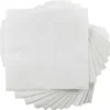 Napkins<JAM Paper Medium Lunch Napkins, 2-Ply, White, 50 Napkins/Pack (6255620732)