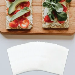 Napkins<JAM Paper Medium Lunch Napkins, White, 600/Box (6255620732b)