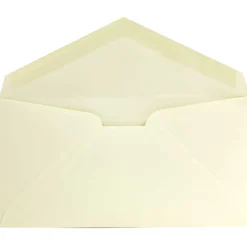 JAM Paper Monarch Open End #7 Invitation Envelope, 3 7/8" x 7 1/2", Ivory, 50/Pack (3197718I)* Business