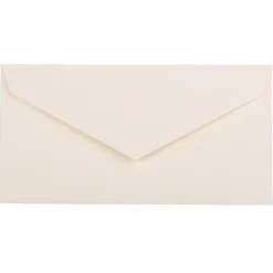 JAM Paper Monarch Open End #7 Invitation Envelope, 3 7/8" x 7 1/2", Natural White, 50/Pack (3197090I)* Business