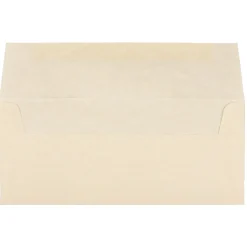 JAM Paper Open End #10 Business Envelope, 4 1/8" x 9 1/2", Natural, 50/Pack (900926651I)* Business