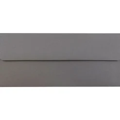 JAM Paper Open End #10 Business Envelope, 4 1/8" x 9 1/2", Dark Grey, 50/Pack (36396438I)* Business