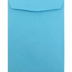 JAM Paper Open End Catalog Envelope, 9" x 12", Blue, 50/Pack (80386I)* Catalog