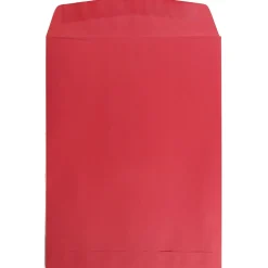 JAM Paper Open End Catalog Envelope, 9" x 12", Red, 100/Box (80329)* Catalog