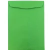 JAM Paper Open End Catalog Envelope, 9" x 12", Green, 100/Box (80402)* Catalog