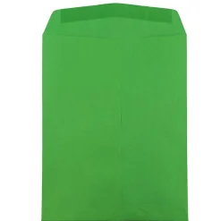 JAM Paper Open End Catalog Envelope, 9" x 12", Green, 100/Box (80402)* Catalog
