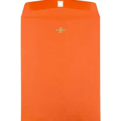 JAM Paper Open End Clasp #13 Catalog Envelope, 10" x 13", Orange, 100/Box (913745)* Catalog