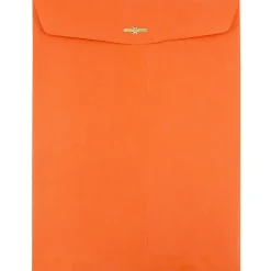 JAM Paper Open End Clasp #13 Catalog Envelope, 10" x 13", Orange, 100/Box (913745)* Catalog