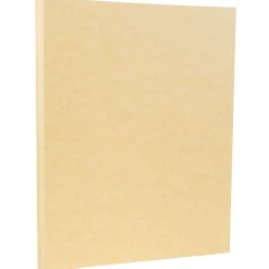 Sale Parchment 65 lb. Cardstock Paper, 8.5" x 11", Antique Gold Yellow, 50 Sheets/Pack (27179) Card Stock