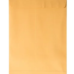 JAM Paper Peel & Seal Kraft Open End #13 Catalog Envelope, 10