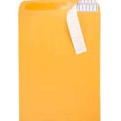 JAM Paper Peel & Seal Kraft Open End #15 1/2 Catalog Envelope, 12" x 15 1/2", Brown, 500/Pack (13034236C)* Catalog