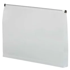JAM Paper Plastic Envelopes with Zip Closure, Legal Booklet, 9.5 x 14.5, Clear, 12/Pack (219Z1CL)* Business