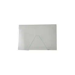 JAM Paper Plastic Portfolio Case with Hook & Loop Closure, Clear (2024 009)