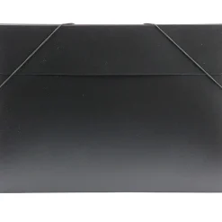 JAM Paper Plastic Portfolio Case with Elastic Closure, Black (6102 027)