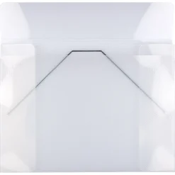 JAM Paper Plastic Portfolio Case with Elastic Closure, Clear (6102 001)