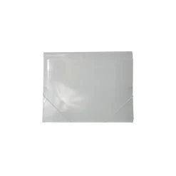 JAM Paper Plastic Portfolio Case with Elastic Closure, Clear (56202)