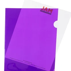 JAM Paper ® Plastic Sleeves, 9" x 12", Purple, Dozen (38OSPU) Sale