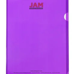 JAM Paper ® Plastic Sleeves, 9" x 12", Purple, Dozen (38OSPU) Sale