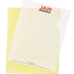 JAM Paper ® Plastic Sleeves, 9" x 12", Yellow, 120/Pack (2226316991B) New