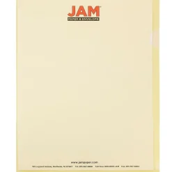 JAM Paper ® Plastic Sleeves, 9" x 12", Yellow, 120/Pack (2226316991B) New