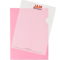JAM Paper Plastic Sleeves, 9" x 12", Red, 12/Pack (2226316989) Clearance