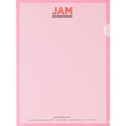 JAM Paper Plastic Sleeves, 9" x 12", Red, 12/Pack (2226316989) Clearance