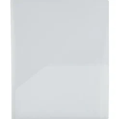 JAM Paper 6-Pocket Heavy Duty Plastic Folders, Clear, 2/Pack (389MP6cl)