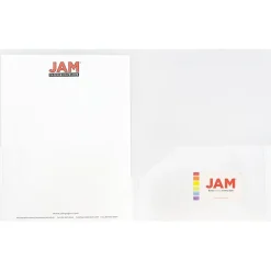 JAM Paper POP 2-Pocket Plastic Presentation Folder, Clear, 6/Pack (382ECLDD) Best
