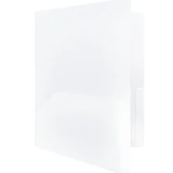 JAM Paper POP 2-Pocket Plastic Presentation Folder, Clear, 6/Pack (382ECLDD) Best